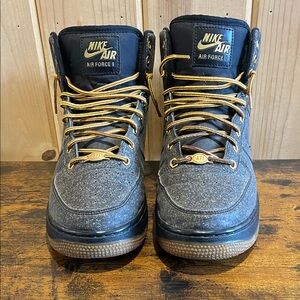 Nike Air Force 1 High-Top with Gold Laces